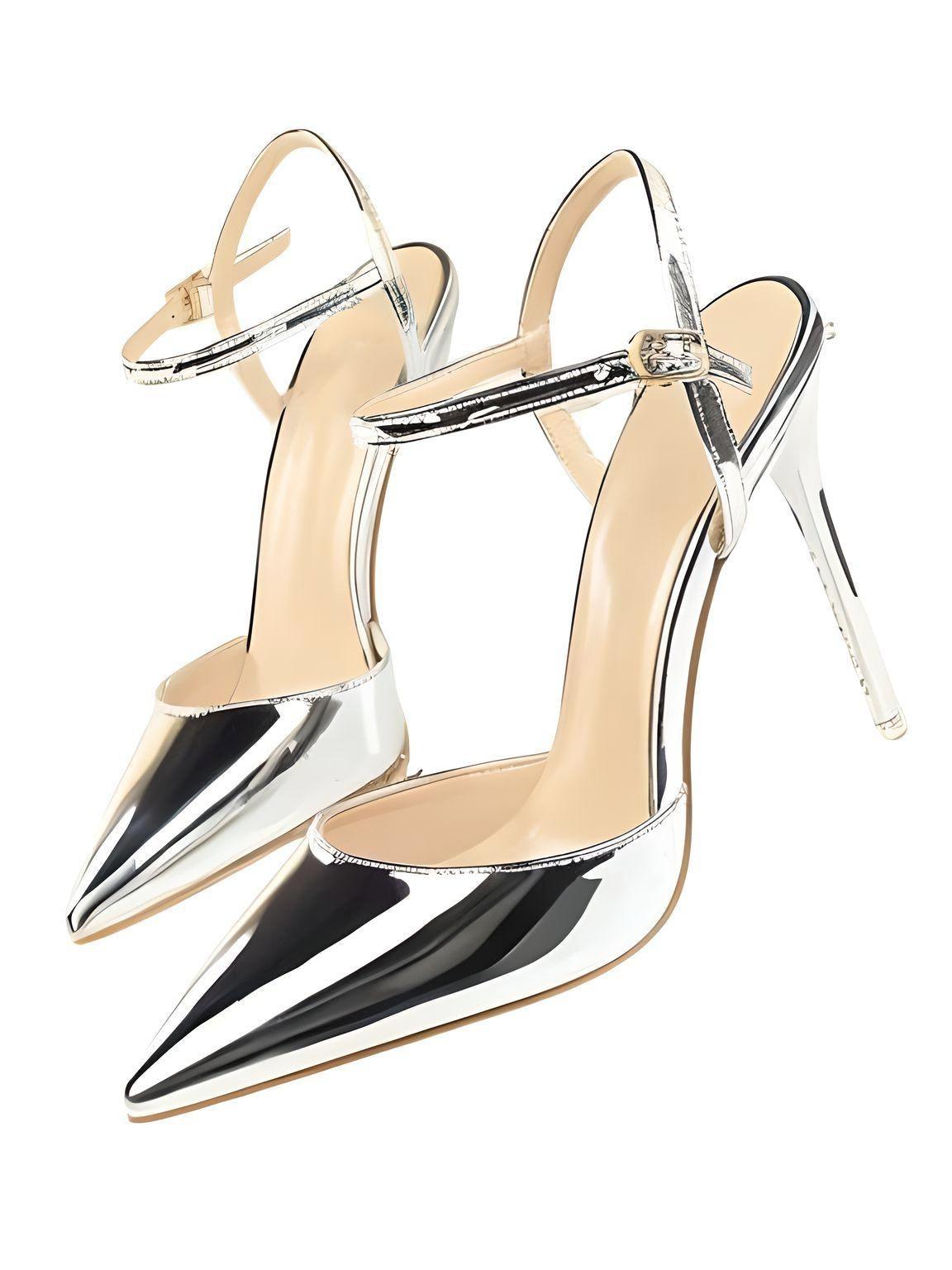 Women's Patent Leather Pumps Stiletto Heel Sandals -, Shoes , Drestiny , 4, 4.5, 5, 6, 7, 8, 9, Australia, Black, Blue, FR, Heels, High Heels, Light Purple, Nude, Pumps, Red, Royal Blue, Sandals, Silver, Stilettos, United Kingdom, United States, White, Wine Red , Drestiny , www.shopdrestiny.com