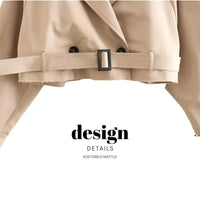 Thumbnail for Women's Crop Belted Jacket -, Jackets , Drestiny , Australia, Beige, Black, Canada, Charcoal, Coffee, Jackets, Khaki, L, M, Navy, New Zealand, S, United Kingdom, United States, White , Drestiny , www.shopdrestiny.com