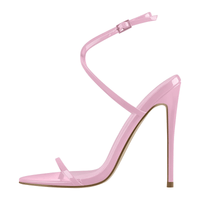 Thumbnail for Women's Strappy High Heel Sandals Summer Party Dress Sandals, Drestiny, Sandals, Heels, High Heels, High Heel Sandals, Stilettos, Stiletto Sandals, 6, 6, 7, 8, 9, 9.5, 10, 11, 12, 13, 14, 15, United States, USA, Canada, Australia, New Zealand, United Kingdom, UK, Black, Green, Silver, Red, Dark Blue, Teal, White, Pink, Deep Pink, Avocado Green, Grey, strappy heels, barely there heels, party heels, stiletto heels, black strappy heels, evening sandals, occasion sandals, shopdrestiny.com