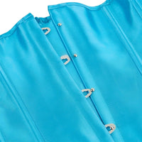 Thumbnail for Women's Trendy Corset Tops Underbust Waist Cincher Workout Shape Body Belt Shapewear Corsets and Bustiers Plus Size Women, Drestiny, Blue Corset Top, United States, USA, Canada, Australia, New Zealand, United Kingdom, UK, Corsets, Strapless, Sleeveless, Off shoulder, XS, S, M, L, XL, XXL, 3XL, 4XL, 5XL, 6XL, 7XL, Pink, Black, Blue, Coffee, Grey, Green, Khaki, Purple, Red, White, Dark Purple, corset top, cute corset tops, sexy corset tops, corset top UK, bustier top, going out corset top, shopdrestiny.com