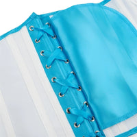 Thumbnail for Women's Trendy Corset Tops Underbust Waist Cincher Workout Shape Body Belt Shapewear Corsets and Bustiers Plus Size Women, Drestiny, Blue Corset Top, United States, USA, Canada, Australia, New Zealand, United Kingdom, UK, Corsets, Strapless, Sleeveless, Off shoulder, XS, S, M, L, XL, XXL, 3XL, 4XL, 5XL, 6XL, 7XL, Pink, Black, Blue, Coffee, Grey, Green, Khaki, Purple, Red, White, Dark Purple, corset top, cute corset tops, sexy corset tops, corset top UK, bustier top, going out corset top, shopdrestiny.com