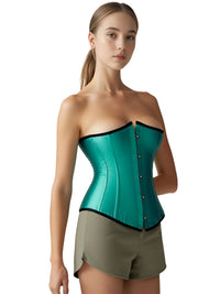 Thumbnail for Women's Trendy Corset Tops Underbust Waist Cincher Workout Shape Body Belt Shapewear Corsets and Bustiers Plus Size Women, Drestiny, Green Corset Top, United States, USA, Canada, Australia, New Zealand, United Kingdom, UK, Corsets, Strapless, Sleeveless, Off shoulder, XS, S, M, L, XL, XXL, 3XL, 4XL, 5XL, 6XL, 7XL, Pink, Black, Blue, Coffee, Grey, Green, Khaki, Purple, Red, White, Dark Purple, corset top, cute corset tops, sexy corset tops, corset top UK, bustier top, going out corset top, shopdrestiny.com