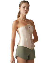 Thumbnail for Women's Trendy Corset Tops Underbust Waist Cincher Workout Shape Body Belt Shapewear Corsets and Bustiers Plus Size Women, Drestiny, Khaki Corset Top, United States, USA, Canada, Australia, New Zealand, United Kingdom, UK, Corsets, Strapless, Sleeveless, Off shoulder, XS, S, M, L, XL, XXL, 3XL, 4XL, 5XL, 6XL, 7XL, Pink, Black, Blue, Coffee, Grey, Green, Khaki, Purple, Red, White, Dark Purple, corset top, cute corset tops, sexy corset tops, corset top UK, bustier top, going out corset top, shopdrestiny.com