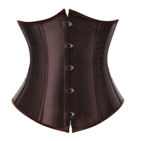 Thumbnail for Women's Trendy Corset Tops Underbust Waist Cincher Workout Shape Body Belt Shapewear Corsets and Bustiers Plus Size Women, Drestiny, Brown Corset Top, United States, USA, Canada, Australia, New Zealand, United Kingdom, UK, Corsets, Strapless, Sleeveless, Off shoulder, XS, S, M, L, XL, XXL, 3XL, 4XL, 5XL, 6XL, 7XL, Pink, Black, Blue, Coffee, Grey, Green, Khaki, Purple, Red, White, Dark Purple, corset top, cute corset tops, sexy corset tops, corset top UK, bustier top, going out corset top, shopdrestiny.com