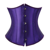 Thumbnail for Women's Trendy Corset Tops Underbust Waist Cincher Workout Shape Body Belt Shapewear Corsets and Bustiers Plus Size Women, Drestiny, Purple Corset Top, United States, USA, Canada, Australia, New Zealand, United Kingdom, UK, Corsets, Strapless, Sleeveless, Off shoulder, XS, S, M, L, XL, XXL, 3XL, 4XL, 5XL, 6XL, 7XL, Pink, Black, Blue, Coffee, Grey, Green, Khaki, Purple, Red, White, Dark Purple, corset top, cute corset tops, sexy corset tops, corset top UK, bustier top, going out corset top, shopdrestiny.com