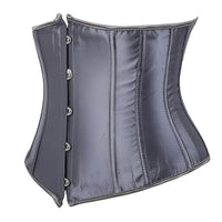Thumbnail for Women's Trendy Corset Tops Underbust Waist Cincher Workout Shape Body Belt Shapewear Corsets and Bustiers Plus Size Women, Drestiny, Grey Corset Top, United States, USA, Canada, Australia, New Zealand, United Kingdom, UK, Corsets, Strapless, Sleeveless, Off shoulder, XS, S, M, L, XL, XXL, 3XL, 4XL, 5XL, 6XL, 7XL, Pink, Black, Blue, Coffee, Grey, Green, Khaki, Purple, Red, White, Dark Purple, corset top, cute corset tops, sexy corset tops, corset top UK, bustier top, going out corset top, shopdrestiny.com