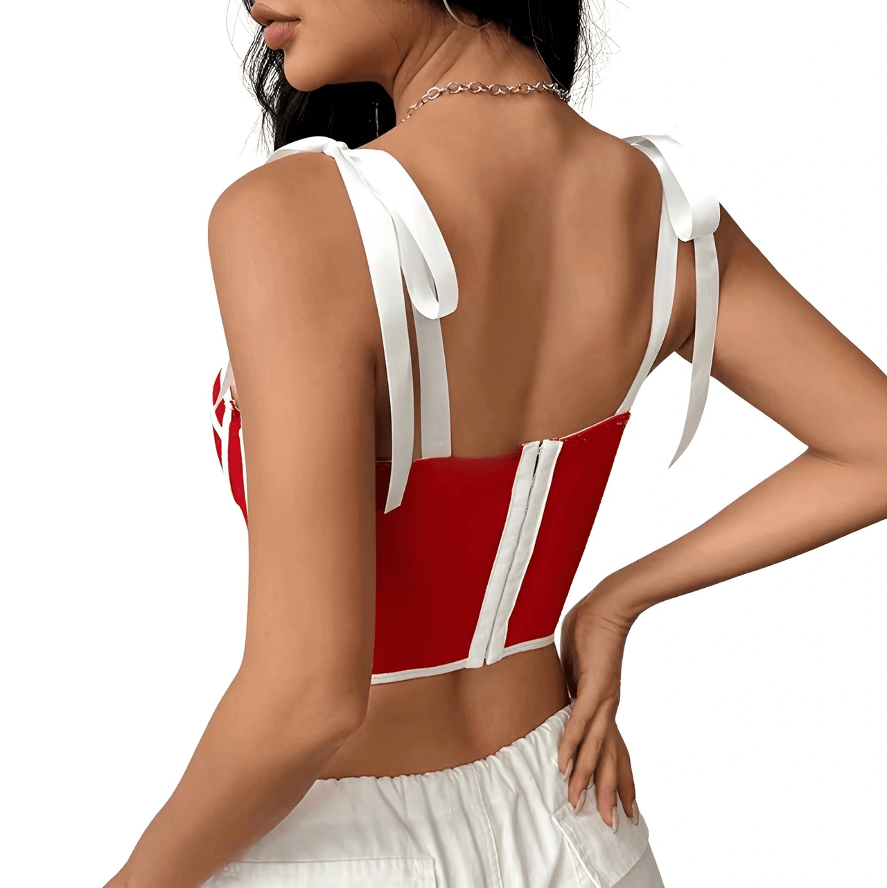 Women's Trendy Lace Up Straps Crop Top -, Crop Top , Drestiny , Apricot, Australia, Black, Canada, Casual Shirts, Crop Tops, Dress Shirts, Gender_Women, L, M, New Zealand, Pink, S, Red, Sleeveless, United Kingdom, United States , Drestiny , www.shopdrestiny.com