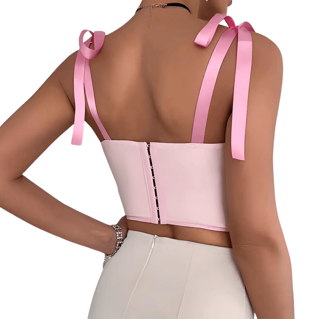 Women's Trendy Lace Up Straps Crop Top -, Crop Top , Drestiny , Apricot, Australia, Black, Canada, Casual Shirts, Crop Tops, Dress Shirts, Gender_Women, L, M, New Zealand, Pink, S, Red, Sleeveless, United Kingdom, United States , Drestiny , www.shopdrestiny.com