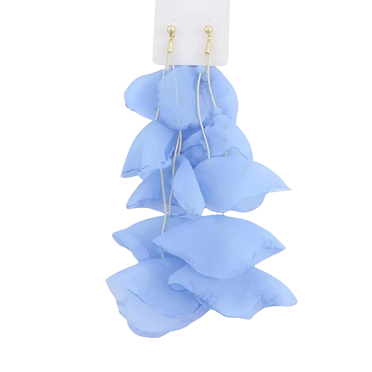 Boho-Chic Tulle Cloth Women's Flower Earrings - "Must Have*