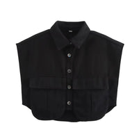 Thumbnail for Black shirt without sleeves on a white background