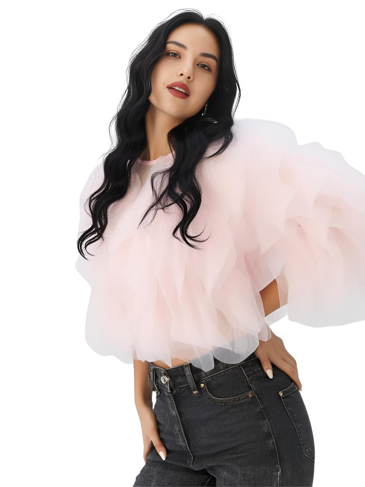 Women's Vintage Ruffle Shirt O Neck Lantern Long Sleeve Solid Elegant Blouse Female Fashion New Jellyfish Style, Blouses, Casual Shirts, Long Sleeves, S, M, L, XL, United States, Drestiny, USA, Canada, Australia, New Zealand, United Kingdom, UK, Black, Pink, Deep Pink, Light Blue, Apricot, Light Yellow, vintage ruffle blouse women's, retro ruffle shirt for women, women's frilly vintage shirt, retro ruffle top, pink ruffle blouse, shopdrestiny.com