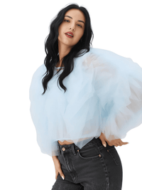 Thumbnail for Women's Vintage Ruffle Shirt O Neck Lantern Long Sleeve Solid Elegant Blouse Female Fashion New Jellyfish Style, Blouses, Casual Shirts, Long Sleeves, S, M, L, XL, United States, Drestiny, USA, Canada, Australia, New Zealand, United Kingdom, UK, Black, Pink, Deep Pink, Light Blue, Apricot, Light Yellow, vintage ruffle blouse women's, retro ruffle shirt for women, women's frilly vintage shirt, retro ruffle top, hot pink ruffle blouse, shopdrestiny.com