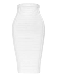 Thumbnail for White pencil skirt on a white background