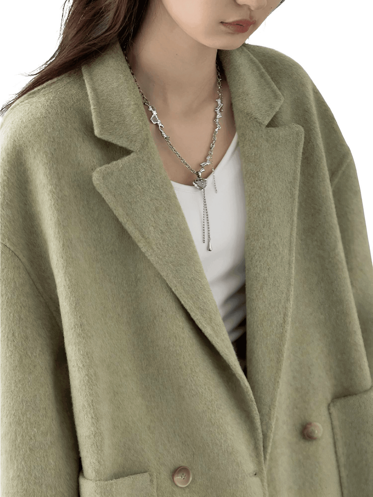 Women's Woolen Coats Loose Casual Double Breasted Retro Jacket Office Lady Outerwear -, Coats & Jackets , Drestiny , Australia, Brown, Canada, Coats, Dark Grey, Green, Grey, Jackets, L, Light Brown, M, New Zealand, S, United Kingdom, United States, XL, XXL , Drestiny , www.shopdrestiny.com