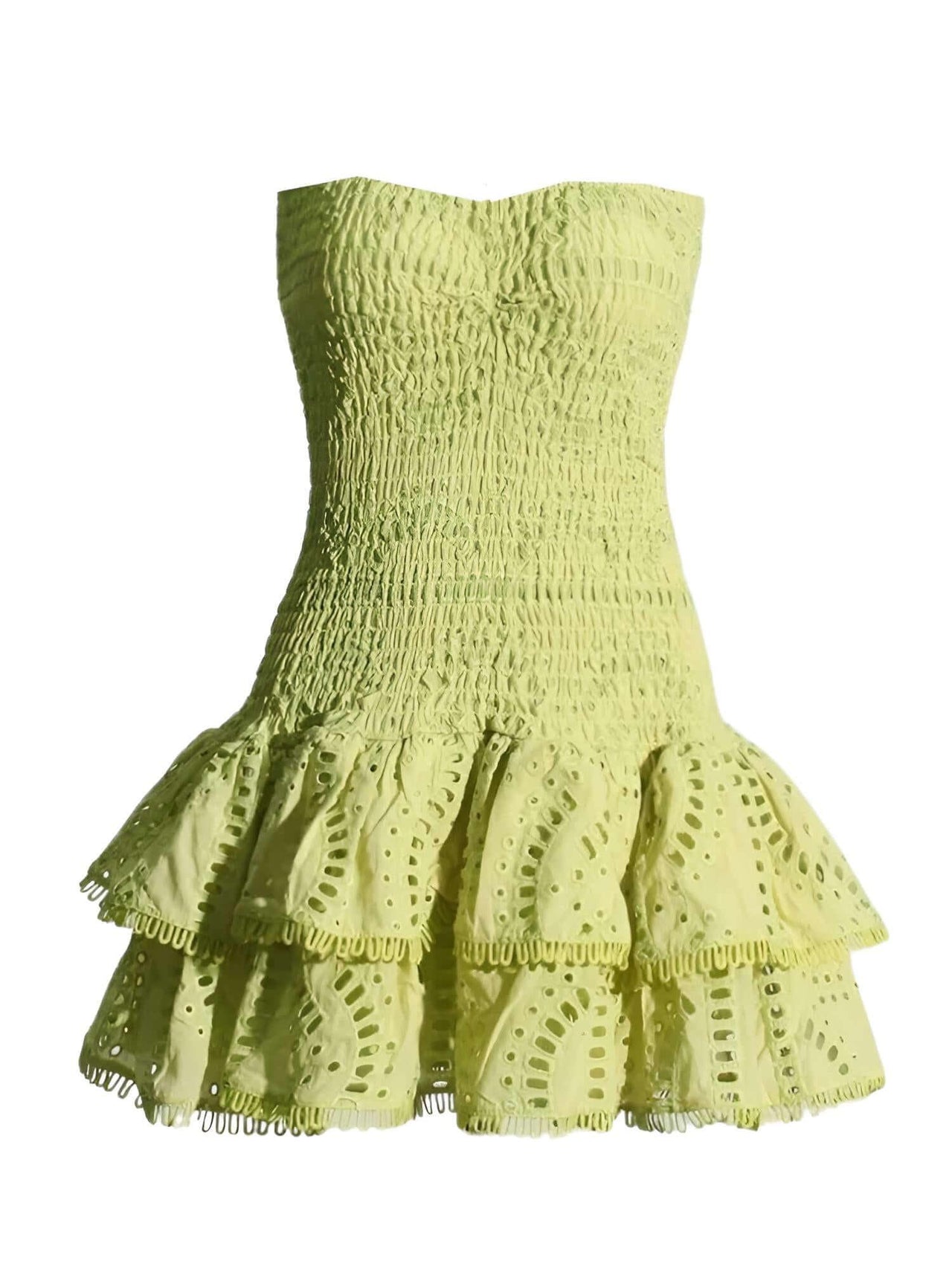 Ruffle Strapless Dresses For Women -, Dresses , Drestiny , Australia, Black, Blue, Canada, Deep Pink, Green, L, M, Mini Dresses, New Zealand, Pink, Purple, Red, S, Sleeveless, Strapless, United Kingdom, United States, White, Yellow , Drestiny , www.shopdrestiny.com