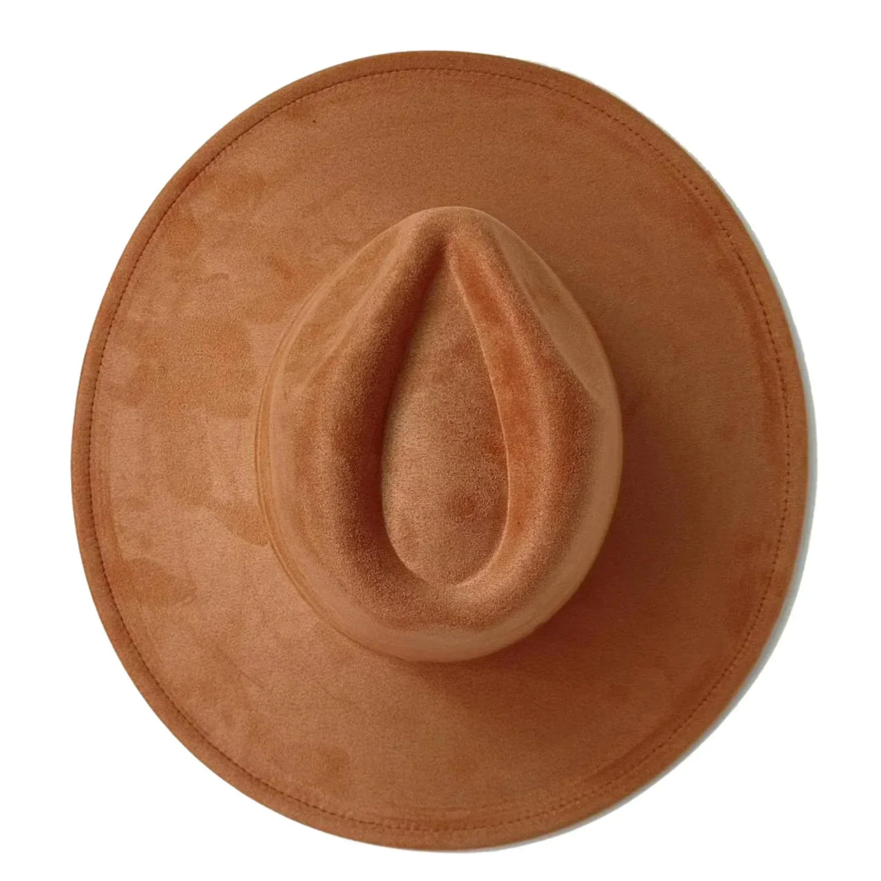 Brown cowboy hat on a white background