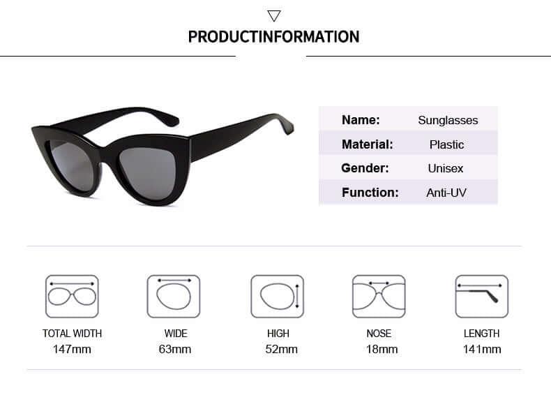 Cat Eye Fashion Sunglasses Woman UV400 -, Sunglasses , Drestiny , Australia, Black, Blue, Canada, Gender_Women, Grey, Leopard, New Zealand, Orange, Pink, Sunglasses, United Kingdom, United States, White , Drestiny , www.shopdrestiny.com