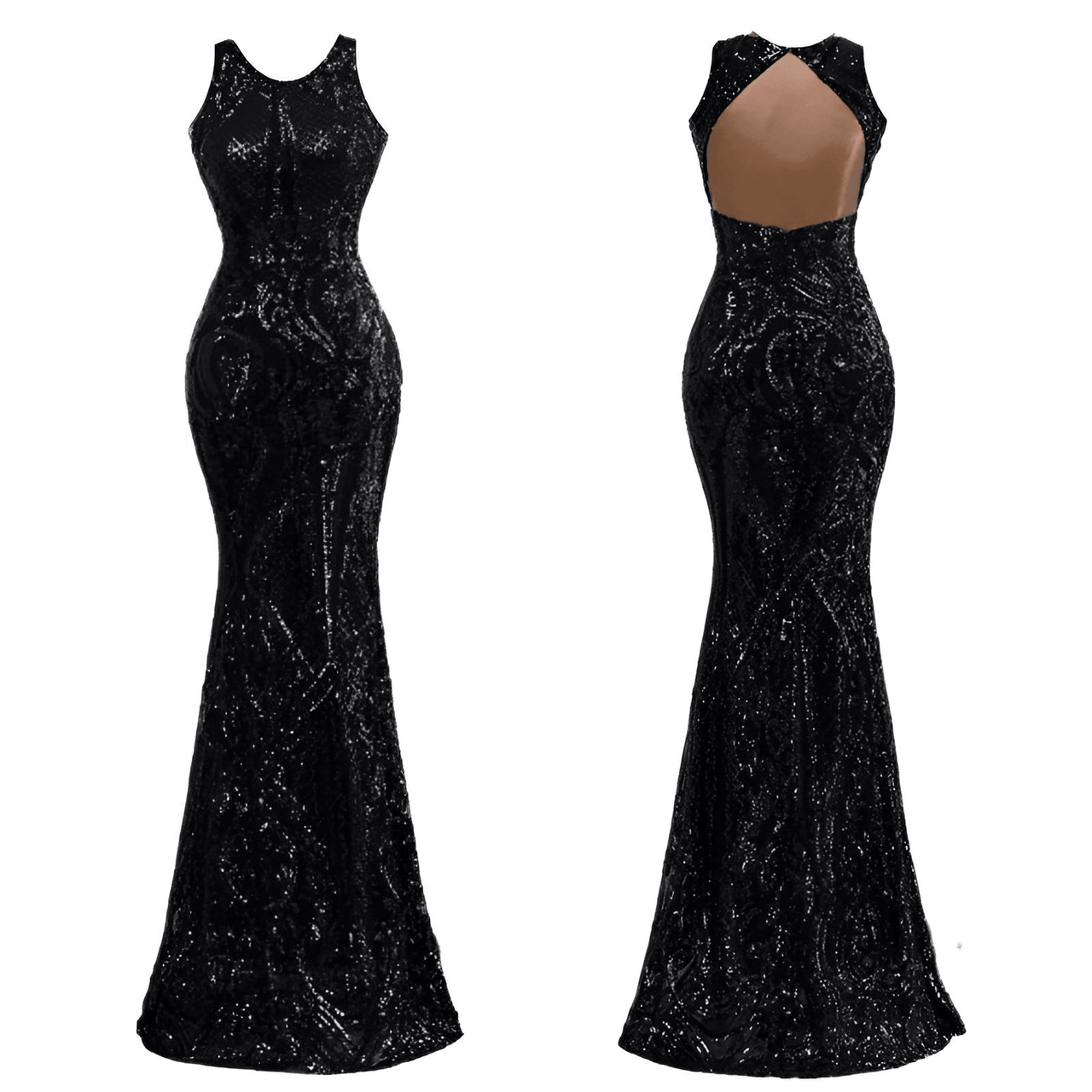 Elegant Backless White Mermaid Gown - Now in Other Colors! -, Dresses , Drestiny , 10, 12, 14, 2, 4, 6, 8, Australia, Black, Canada, Dark Green, Dark Red, FR, Gold, Maxi Dresses, New Zealand, Sleeveless, United Kingdom, United States , Drestiny , www.shopdrestiny.com