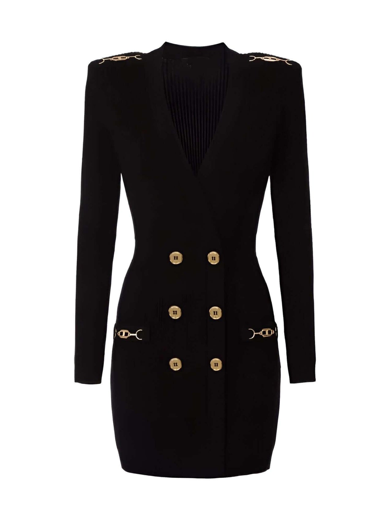 Elegant Women V-Neck Gold Chain Knit Dress -, Dresses , Drestiny , Australia, Black, Brown, Canada, Chocolate, FR, L, Light Blue, Long Sleeves, M, Mini Dresses, New Zealand, Red, S, United Kingdom, United States, White, XL , Drestiny , www.shopdrestiny.com