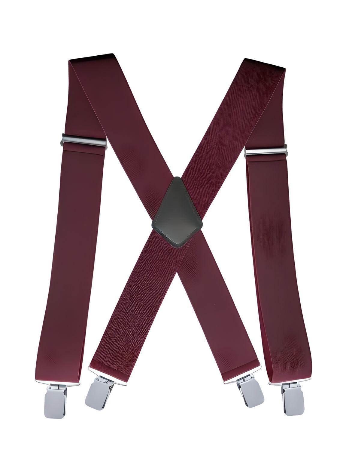Heavy Duty Big Size Suspenders for Men - 2 Inch Wide X Back 4 Strong Clips -, Suspenders , Drestiny , Australia, Beige, Black, Brown, Canada, Dark Blue, Dark Brown, Gender_Men, Green, Grey, Light Brown, Navy, New Zealand, Off White, Red, Suspenders, United Kingdom, United States , Drestiny , www.shopdrestiny.com