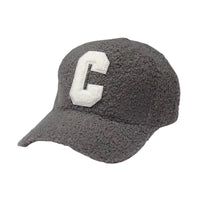 Thumbnail for Gray cap with a white 'C' on a white background