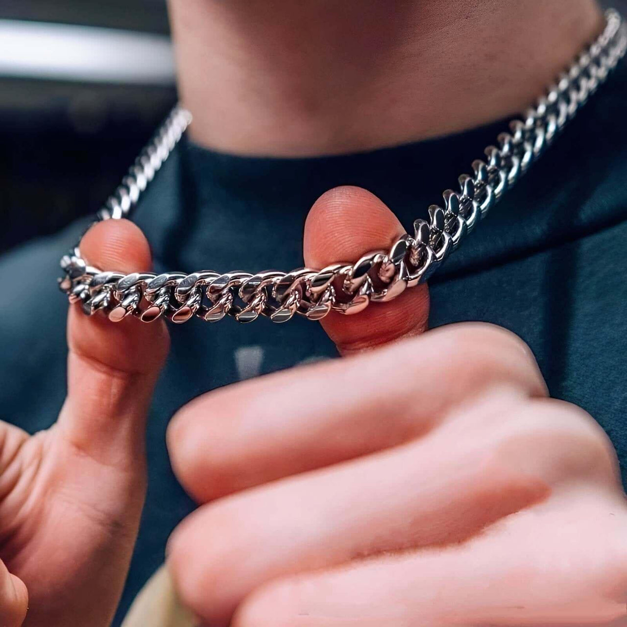 Men's Cuban Link Necklaces - 3 To 7 MM -, Necklace , Drestiny , Australia, Black, Canada, Gender_Men, Gold, Necklaces, New Zealand, Silver, United Kingdom, United States , Drestiny , www.shopdrestiny.com