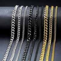 Thumbnail for Men's Cuban Link Necklaces - 3 To 7 MM -, Necklace , Drestiny , Australia, Black, Canada, Gender_Men, Gold, Necklaces, New Zealand, Silver, United Kingdom, United States , Drestiny , www.shopdrestiny.com