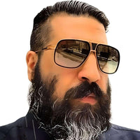 Thumbnail for Men's Oversized Square Frame Sunglasses -, Sunglasses , Drestiny , Australia, Black, Blue, Brown, Canada, FR, Gender_Men, Gold, Grey, New Zealand, Pink, Purple, Silver, Sunglasses, United Kingdom, United States , Drestiny , www.shopdrestiny.com