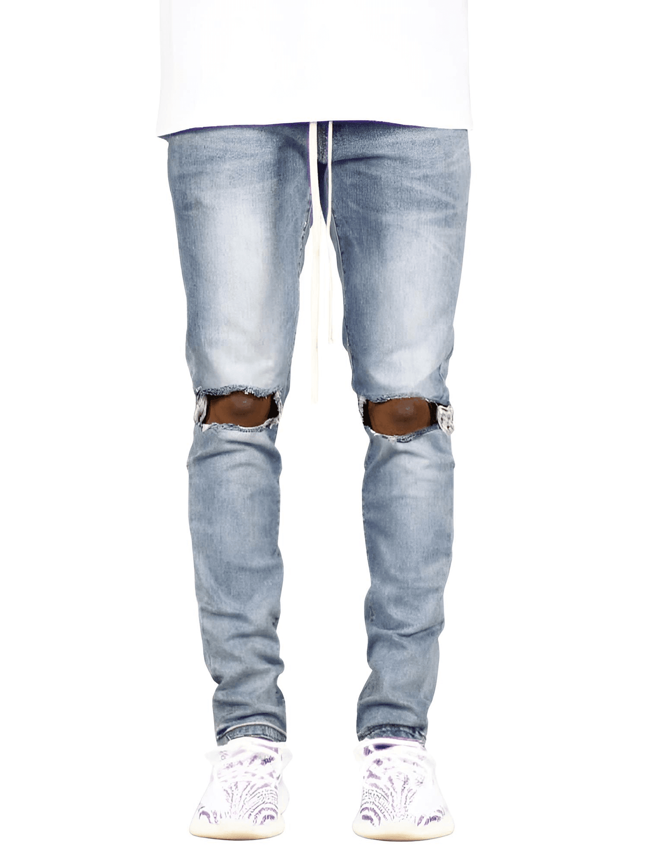Men's Ripped Jeans Side Ankle Zipper Stretch Jeans -, Jeans , Drestiny , 29, 30, 31, 32, 33, 34, 36, 38, Australia, Black, Blue, Casual Pants, Jeans, New Zealand, United Kingdom, United States , Drestiny , www.shopdrestiny.com