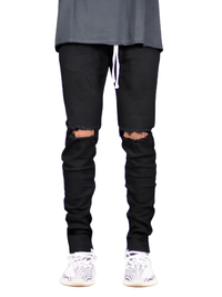 Thumbnail for Men's Ripped Jeans Side Ankle Zipper Stretch Jeans -, Jeans , Drestiny , 29, 30, 31, 32, 33, 34, 36, 38, Australia, Black, Blue, Casual Pants, Jeans, New Zealand, United Kingdom, United States , Drestiny , www.shopdrestiny.com