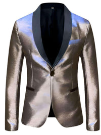 Thumbnail for Men's Shiny One Button Gradient Blazers -, Coats & Jackets , Drestiny , 4XL, 5XL, Australia, Blazers, Blue, Dark Green, Dark Red, Deep Pink, FR, Gold, Green, L, Light Blue, Light Green, Light Pink, M, New Zealand, Pink, Royal Blue, S, Silver, Sky Blue, United Kingdom, United States, Wine Red, XL, XXL, XXXL , Drestiny , www.shopdrestiny.com