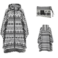 Women's Hooded Raincoat Waterproof Poncho -, Coats & Jackets , Drestiny , Australia, Beige, Black, Blue, Dark Blue, FR, Green, Light Brown, Navy, New Zealand, Off White, Pale Green, Pink, Ponchos, Raincoats, Deep Pink, Tan, United Kingdom, United States, White, Yellow , Drestiny , www.shopdrestiny.com