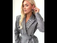 Fish Bone Top Blazer Pants Sets 3 Pieces For Women Solid One Button Jacket Crop Tops High Waist Pocket Pants Lady Office Set