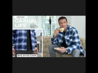 Men's Long Sleeve Quilted Lined Flannel Shirt Jackets -, Shirts , Drestiny , 4XL, Australia, Black, Blue, Coats, Dark Blue, Dark Green, Grey, Jackets, L, M, Navy, Orange, Red, United Kingdom, United States, White, XL, XXL, XXXL, Yellow , Drestiny , www.shopdrestiny.com