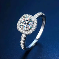 Thumbnail for Real Brilliant Moissanite Rings For Women - In 0.5CT 1CT 2CT 3CT Center Stone! -, Rings , Drestiny , 4, 4.5, 5, 5.5, 6, 6.5, 7, 7.5, 8, 8.5, 9, Australia, Canada, FR, New Zealand, Rings, Silver, United Kingdom, United States , Drestiny , www.shopdrestiny.com