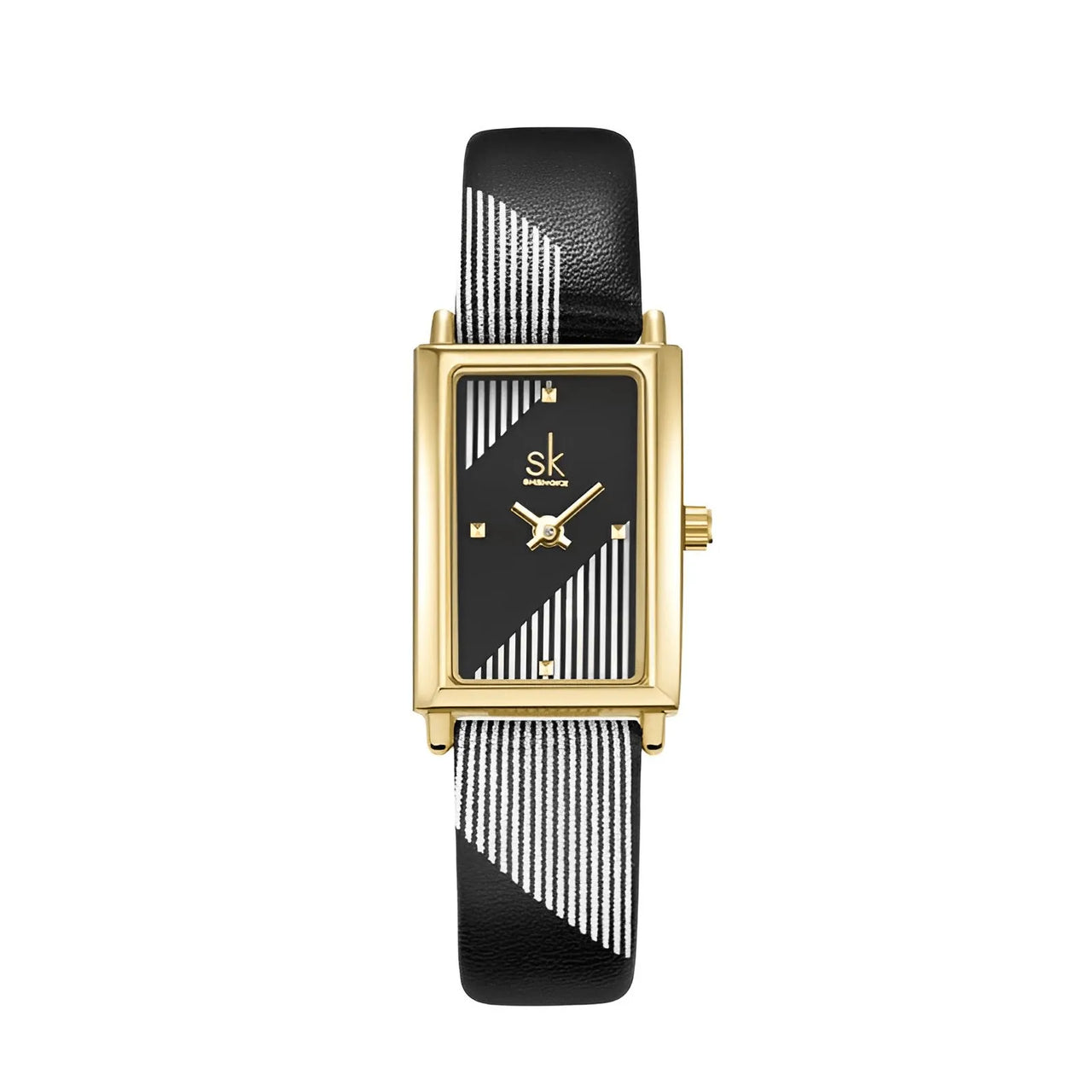 Rectangle Quartz Ladies Watch With Diamond Accents -, Watches , Drestiny , Australia, Black, Canada, Gold, New Zealand, Silver, United Kingdom, United States, Watches, White, Yellow , Drestiny , www.shopdrestiny.com