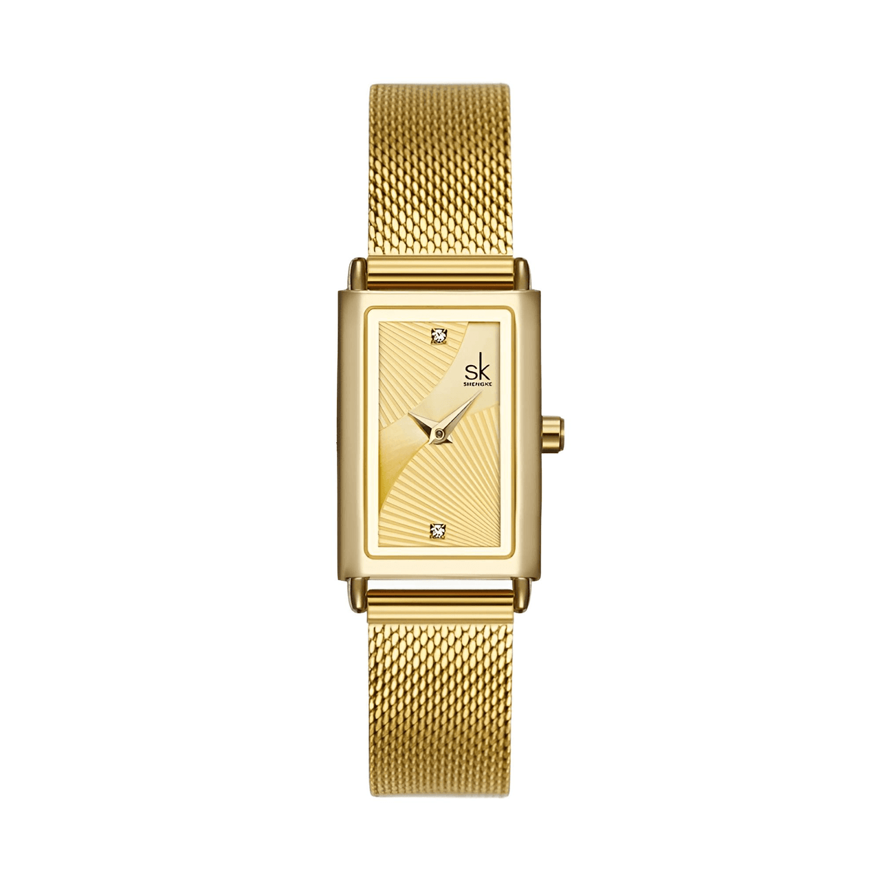 Rectangle Quartz Ladies Watch With Diamond Accents -, Watches , Drestiny , Australia, Black, Canada, Gold, New Zealand, Silver, United Kingdom, United States, Watches, White, Yellow , Drestiny , www.shopdrestiny.com