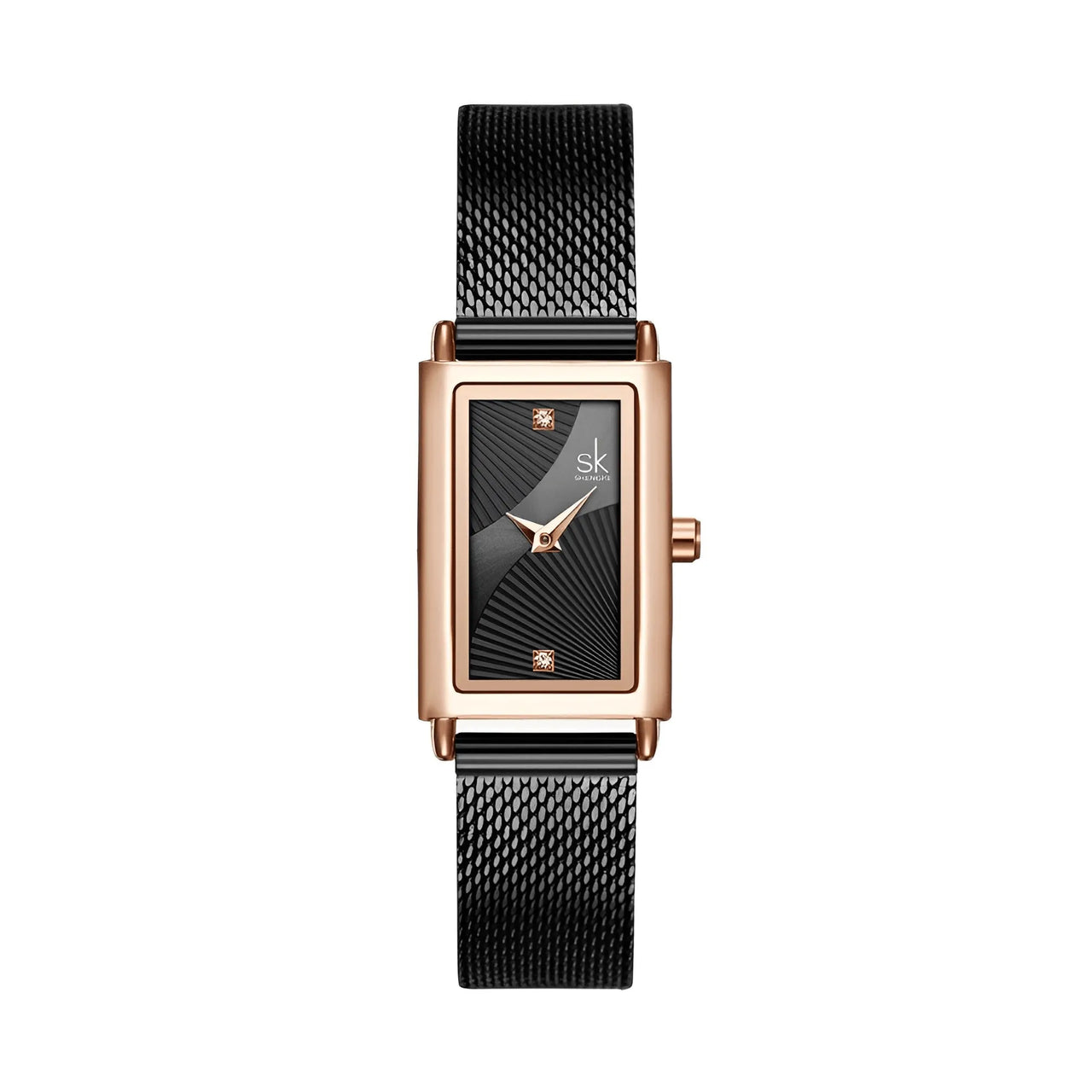 Rectangle Quartz Ladies Watch With Diamond Accents -, Watches , Drestiny , Australia, Black, Canada, Gold, New Zealand, Silver, United Kingdom, United States, Watches, White, Yellow , Drestiny , www.shopdrestiny.com