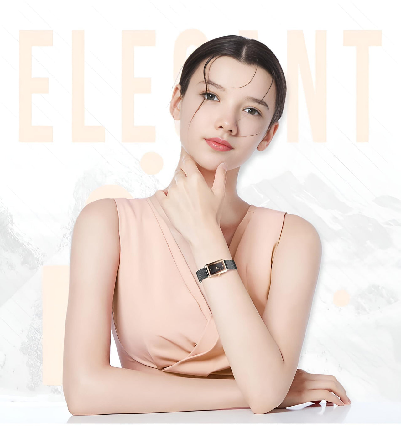 Rectangle Quartz Ladies Watch With Diamond Accents -, Watches , Drestiny , Australia, Black, Canada, Gold, New Zealand, Silver, United Kingdom, United States, Watches, White, Yellow , Drestiny , www.shopdrestiny.com