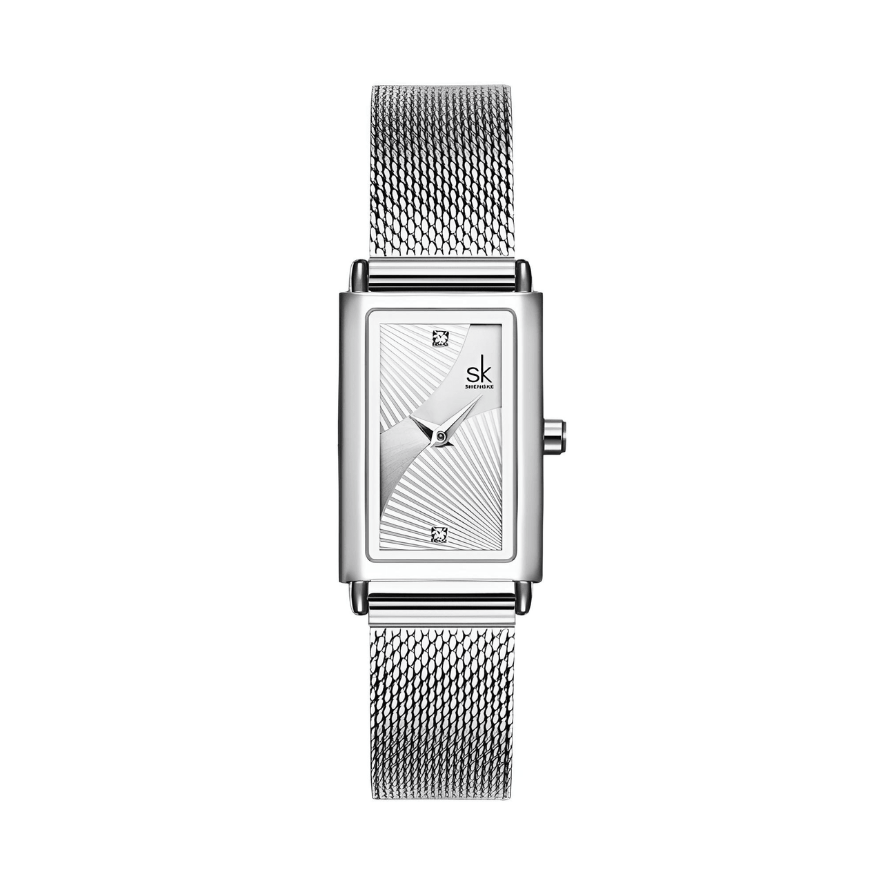 Rectangle Quartz Ladies Watch With Diamond Accents -, Watches , Drestiny , Australia, Black, Canada, Gold, New Zealand, Silver, United Kingdom, United States, Watches, White, Yellow , Drestiny , www.shopdrestiny.com