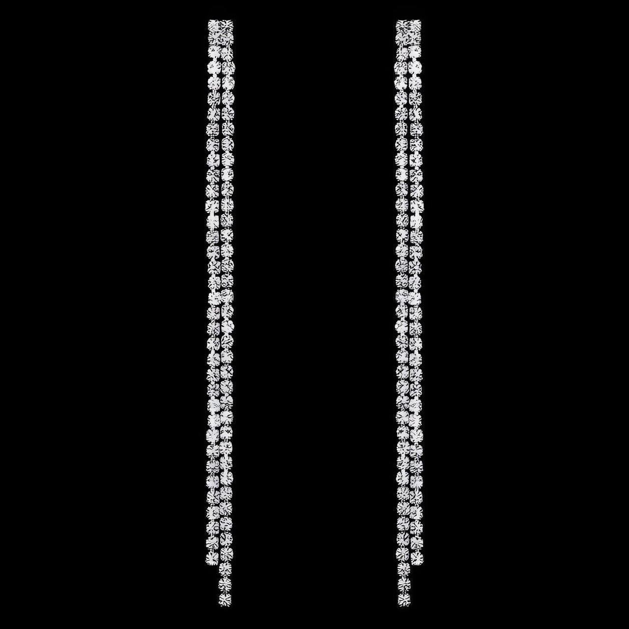 Rhinestone Crystal Tassel Long Earrings for Women -, Earrings , Drestiny , Australia, Canada, Earrings, Gender_Women, Gold, New Zealand, Silver, United Kingdom, United States , Drestiny , www.shopdrestiny.com