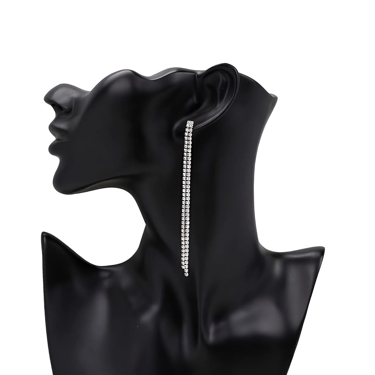 Rhinestone Crystal Tassel Long Earrings for Women -, Earrings , Drestiny , Australia, Canada, Earrings, Gender_Women, Gold, New Zealand, Silver, United Kingdom, United States , Drestiny , www.shopdrestiny.com