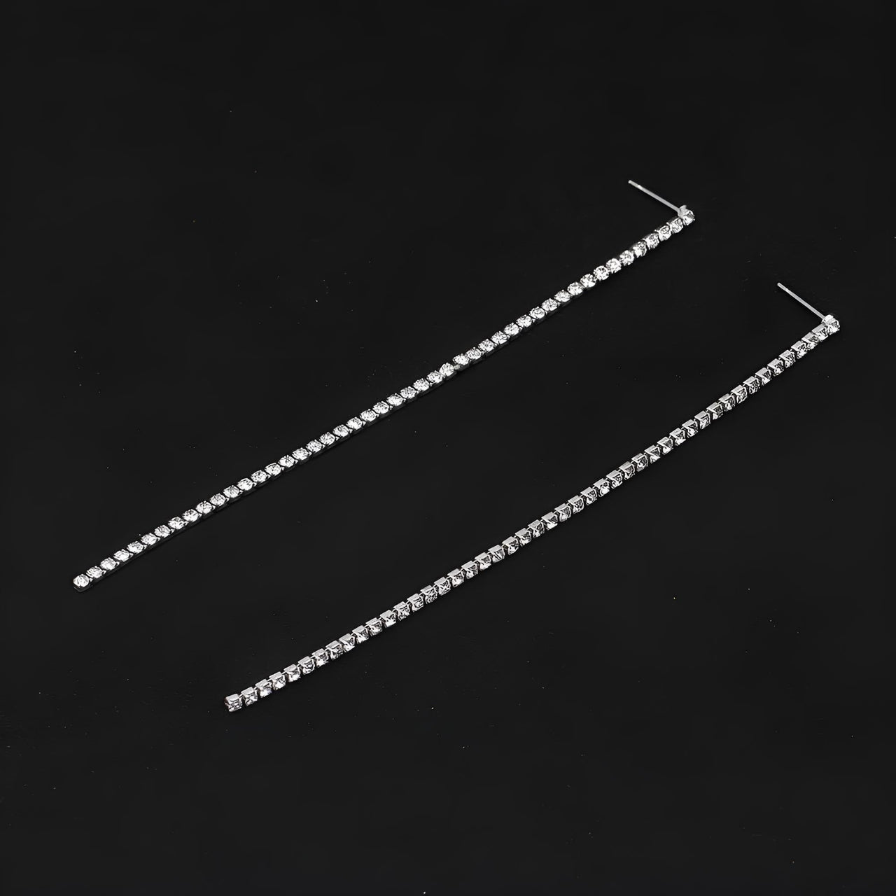 Rhinestone Crystal Tassel Long Earrings for Women -, Earrings , Drestiny , Australia, Canada, Earrings, Gender_Women, Gold, New Zealand, Silver, United Kingdom, United States , Drestiny , www.shopdrestiny.com