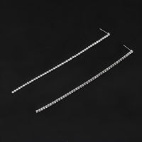 Thumbnail for Rhinestone Crystal Tassel Long Earrings for Women -, Earrings , Drestiny , Australia, Canada, Earrings, Gender_Women, Gold, New Zealand, Silver, United Kingdom, United States , Drestiny , www.shopdrestiny.com