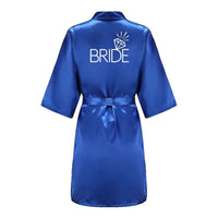 Thumbnail for Satin Kimono Wedding Party Robes -, Robes , Drestiny , 4XL, Australia, Blue, Brown, Canada, Deep Pink, Gender_Women, L, Light Pink, M, New Zealand, Pink, Purple, Robes, Royal Blue, S, United Kingdom, United States, White, Wine Red, XL, XXL, XXXL , Drestiny , www.shopdrestiny.com
