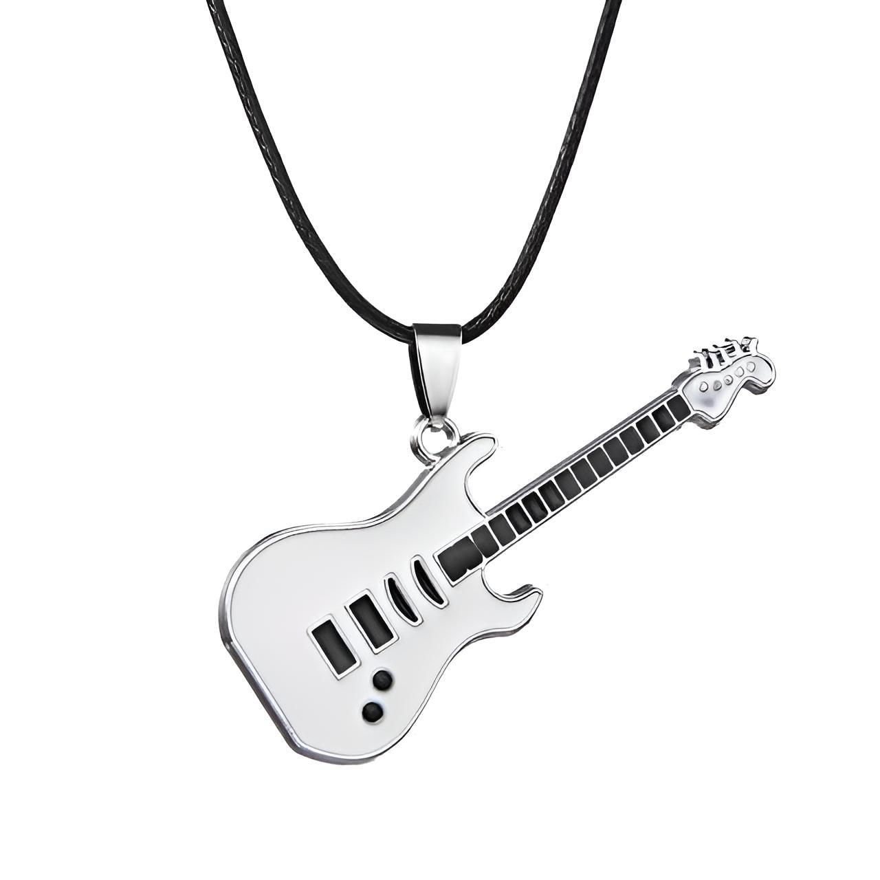 Unisex Trendy Leather Chain Guitar Necklace -, Necklaces , Drestiny , Australia, Black, Blue, Canada, Dark Red, Gender_Men, Gender_Women, Gold, Necklaces, New Zealand, Red, Silver, United Kingdom, United States, White , Drestiny , www.shopdrestiny.com