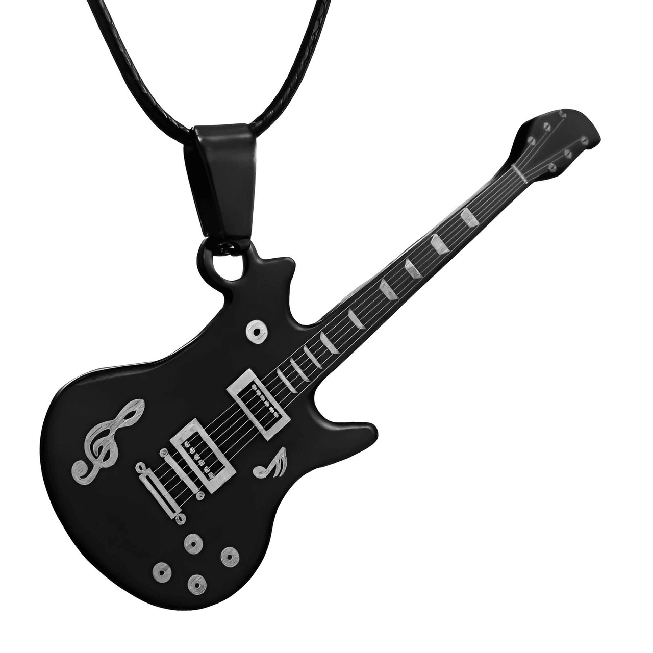 Unisex Trendy Leather Chain Guitar Necklace -, Necklaces , Drestiny , Australia, Black, Blue, Canada, Dark Red, Gender_Men, Gender_Women, Gold, Necklaces, New Zealand, Red, Silver, United Kingdom, United States, White , Drestiny , www.shopdrestiny.com