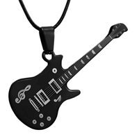 Thumbnail for Unisex Trendy Leather Chain Guitar Necklace -, Necklaces , Drestiny , Australia, Black, Blue, Canada, Dark Red, Gender_Men, Gender_Women, Gold, Necklaces, New Zealand, Red, Silver, United Kingdom, United States, White , Drestiny , www.shopdrestiny.com