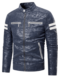 Thumbnail for Vintage Leather Moto Jacket -, Leather Jackets , Drestiny , 4XL, Australia, Black, Blue, Brown, Chocolate, Jackets, L, M, New Zealand, S, United Kingdom, United States, XL, XXL, XXXL , Drestiny , www.shopdrestiny.com