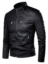 Thumbnail for Vintage Leather Moto Jacket -, Leather Jackets , Drestiny , 4XL, Australia, Black, Blue, Brown, Chocolate, Jackets, L, M, New Zealand, S, United Kingdom, United States, XL, XXL, XXXL , Drestiny , www.shopdrestiny.com